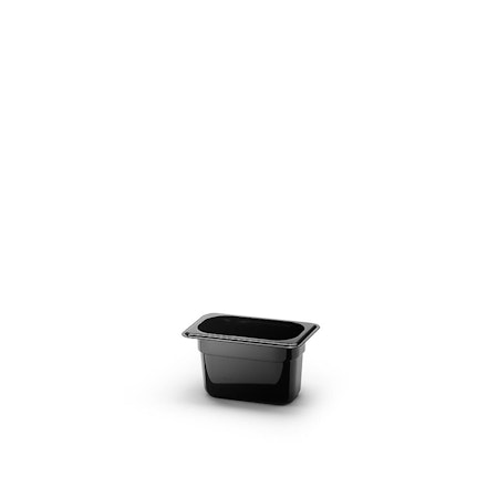 Kantin Gn 1/9-100 Polycarb, Svart