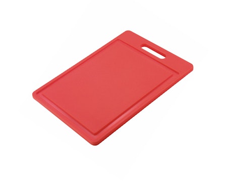 Skärbräda plast 35x25x1,2 cm Röd