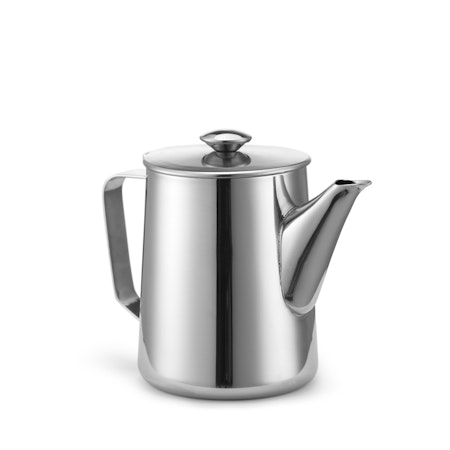 Kaffekanna Rostfri med lång pip 1,0Liter