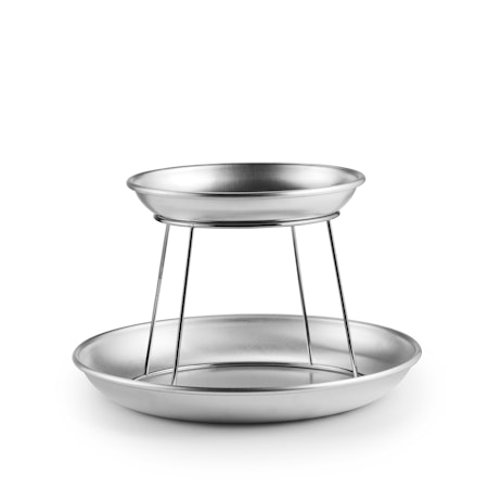Skaldjursfat i aluminium D50cm, H7,5cm