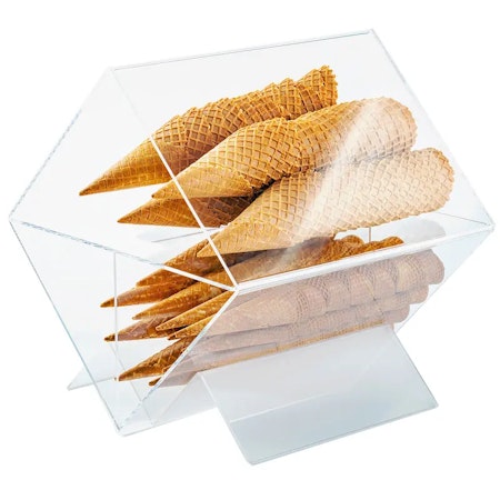 Struthållare, glass