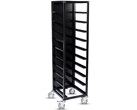 Brickvagn enkel, Bricka:280x360 mm(Cafe) med baksida svart