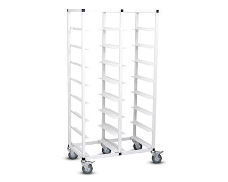 Dubbel Brickvagn, Bricka:330x430 mm(Lunch), vit