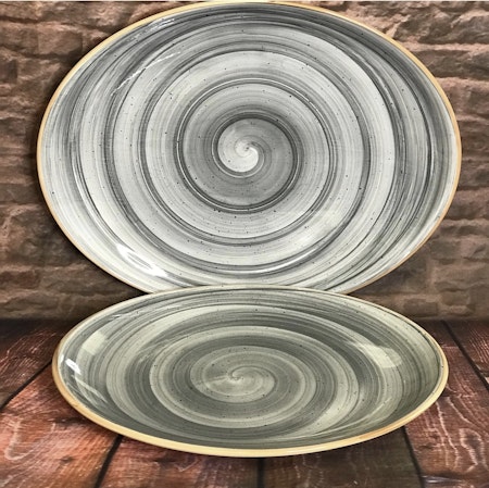 SPACE Oval tallrik 36x28cm