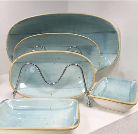 AQUA Tallrik Oval 33x19cm