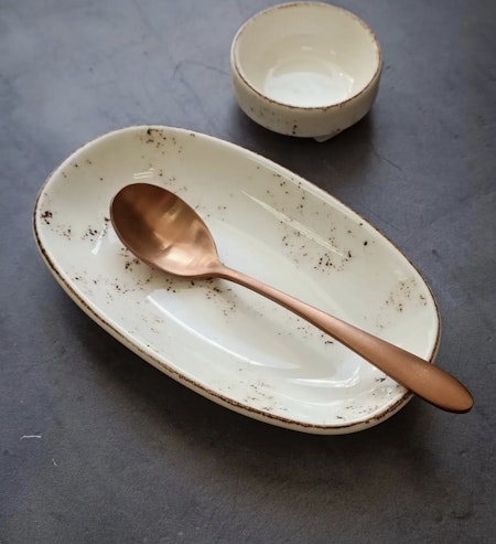 GRAIN Assiett Oval 15x8,5cm