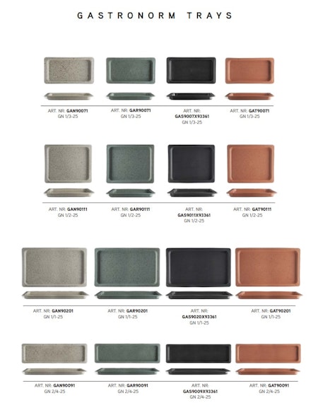 Terracotta -LIFESTYLE Fat GN 1/2-25mm