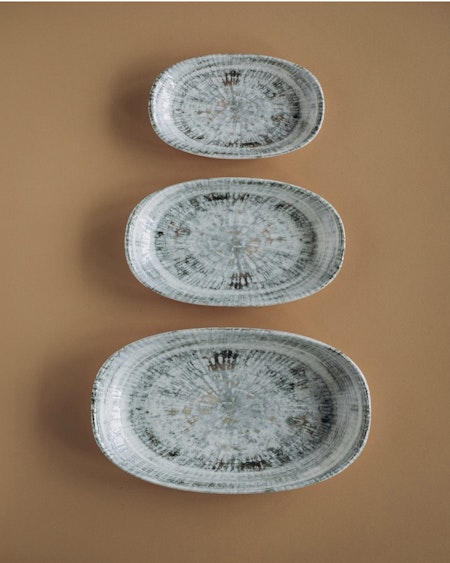 ODETTE OLIV Assiett Oval 19x11cm