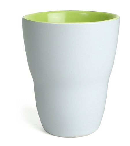 Mugg Eos, vit/lime 25cl