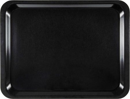Bricka 43x33 cm (Lunch), Svart