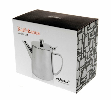 Kaffekanna 0,6 L, med lång pip