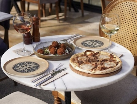 MESOPOTAMIA Pizzatallrik D32 cm,Beige