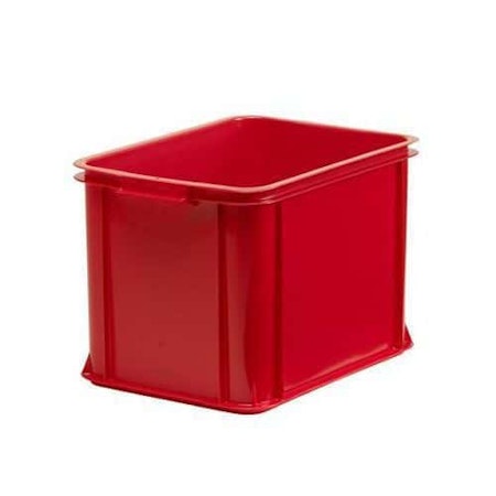 Förvaringsback 28Liter Röd, Stapelbar 400x300x285 mm