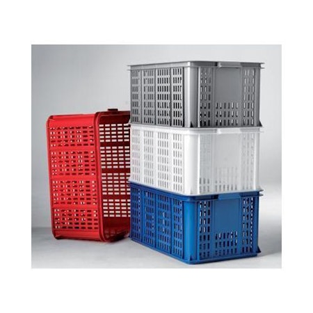 Förvaringsback 55Liter Grå, Stapelbar 600x400x285 mm Perf.