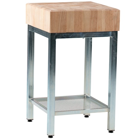 Skärkubb, 500x400x140 mm Rostfritt underrede