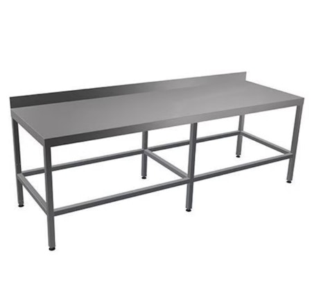 Arbetsbord i helt Rostfri med sarg, 2000 x 700 mm