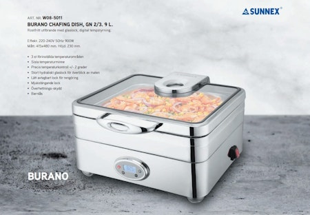 Burano Chafer Gn 2/3