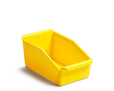 Besticklåda 300x167x130mm, Gul PP Plast