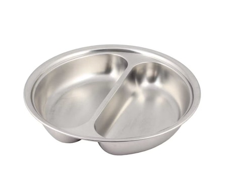 Runt fat, Rostfri 39cm, delad