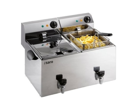 Fritös 61x48,5 cm, 8+8 liter-modell PROFRI 88 V, SARO