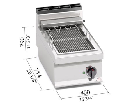 Elektrisk Vapogrill 400x714x290 mm 4,08 kW, BERTOS