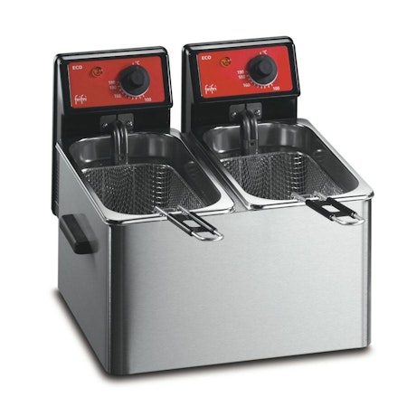 Fritös  348x375mm ,4+4 liter-modell Eco 4+4 Pro, FRIFRI