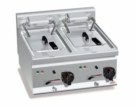 Fritös 600x600 mm,10+10 liter-modell 600 plus, BERTOS