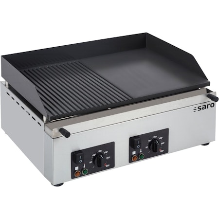Stekbord 1/2Räfflad, 4,5 kW, 600x460 mm , SARO