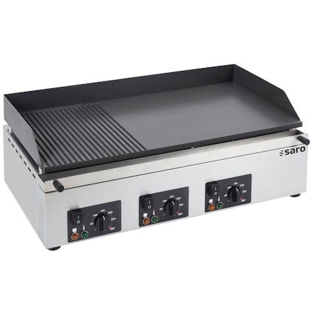 Stekbord 1/3 Räfflad, 6 kW, 800x460 mm , SARO