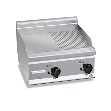 Stekbord Slät/Räfflad, 8kW 600x600 mm, BERTOS