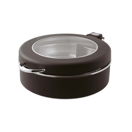 Chafing Dish induktion D:30cm svart med glaslock,  SAMBONET