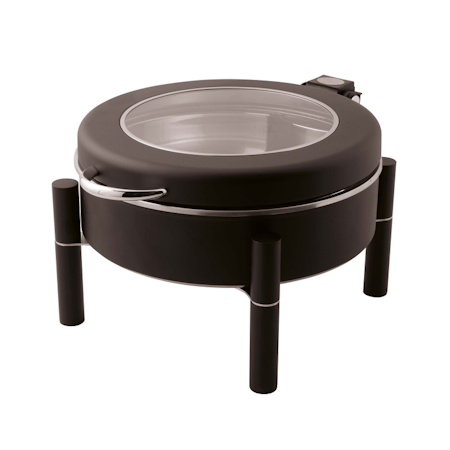 Chafing Dish induktion D:36cm svart med glaslock, SAMBONET