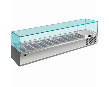 Kylränna 2000x335mm Med Glastopp,10x1/4 GN VRX 2000/330, SARO