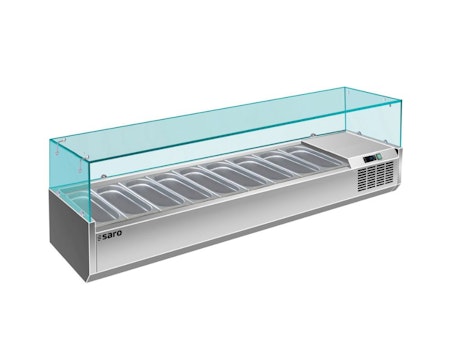 Kylränna 2000x395mm Med Glastopp,9x1/3 GN VRX 2000/380, SARO