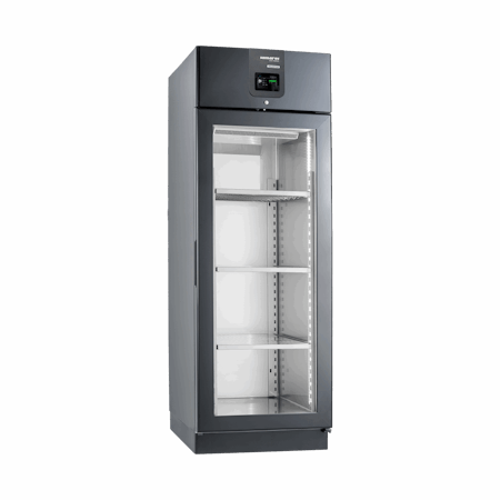 MörningsKylskåp DELUXE PLUS 700 Svart/Glas P RF, B702xD815xH2080mm, SAMAREF