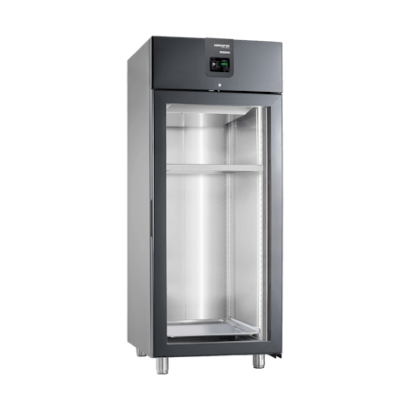 MörningsKylskåp DELUXE PLUS XL Svart/Glas P GA, B910xD893xH2120mm, SAMAREF