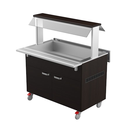 Varm buffévagn 2100V, 6xGN1/1-150, 2200x620x1356mm, COOLPART