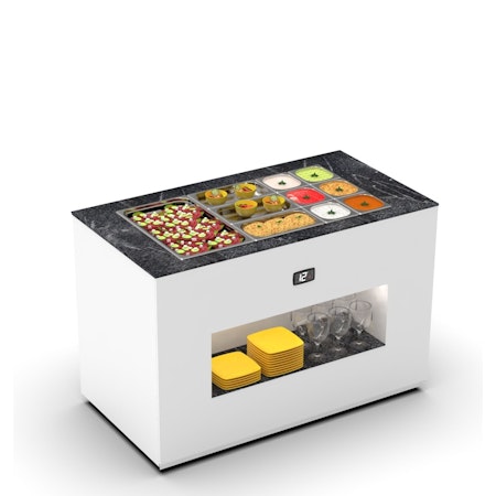 Buffestation Kall BUF65 Utan överhylla, 3xGN 1/1-65mm, 1300x700x875mm,SAYL