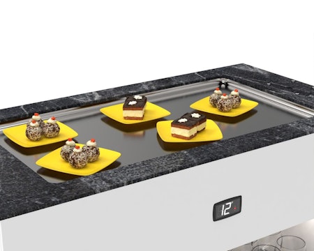 Buffestation Kall BUF15 Utan överhylla, kylbrunn 15mm djup, 1200x700x875mm,SAYL