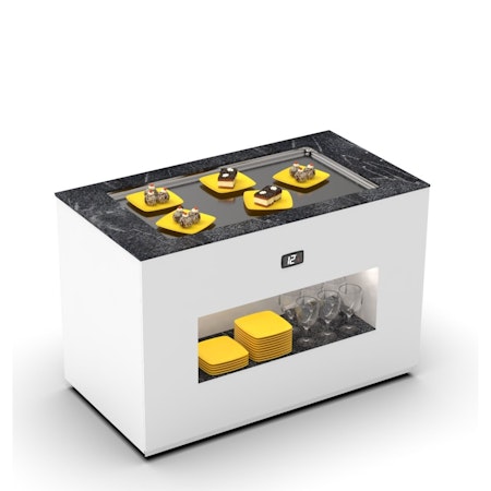 Buffestation Kall BUF15 Utan överhylla, kylbrunn 15mm djup, 1200x700x875mm,SAYL