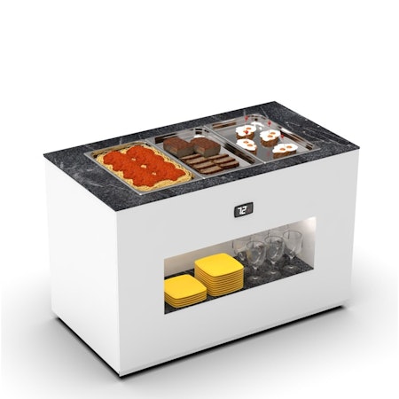 Buffestation Varm BUB65 Utan överhylla, 3xGN 1/1-65mm, 1300x700x875mm,SAYL