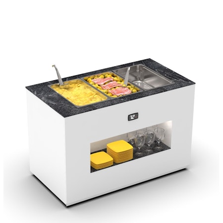 Buffestation Varm BUB150 Utan överhylla,  3xGN1/1-150, 1300x700x875mm,SAYL