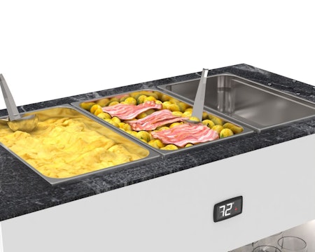 Buffestation Varm BUB150 Utan överhylla,  3xGN1/1-150, 1300x700x875mm,SAYL