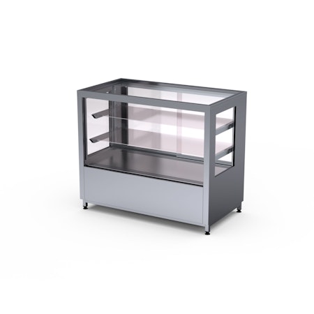 Kylmonter Bänk Colly 1200, 2st glashyllor+bottenhylla, 1200x650x1000mm, COOLPART