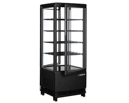kylmonter dubbeldörr SC 100 DT svart,  425x429x1080mm, SARO