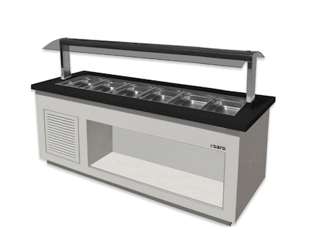 Kall buffévagn PREMIUM LINE SB-K230 vit, 6xGN1/1, 2300x880x1350mm, SARO