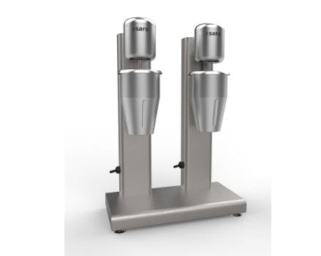 Drinkmixer/Milkshaker SOTUS2, dubbel  2x0,75 Liter rostfri bägare, SARO