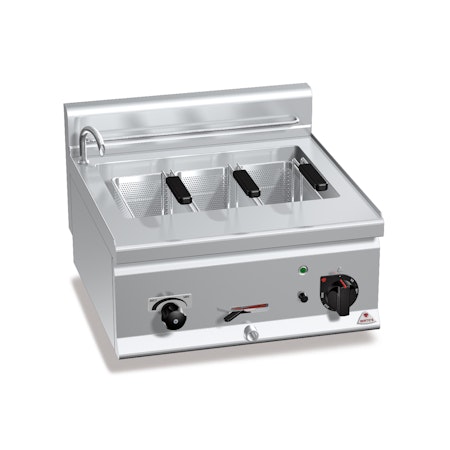 Pastakokare-Bänk Plus 600 Dubbel, EL 3Fas-7kW 600x600x290mm, BERTOS