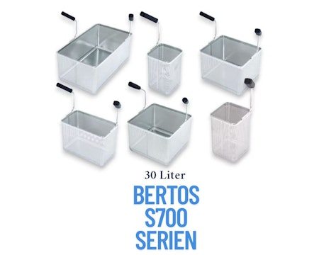 Pastakorgar Anpassade för 30-liters bad (Bertos S700 Serien), BERTOS