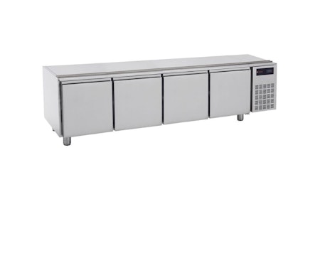 Grillkylbänk S700 Serien BASE 2200, 4 Dörrar 2200x630x610 mm, BERTOS